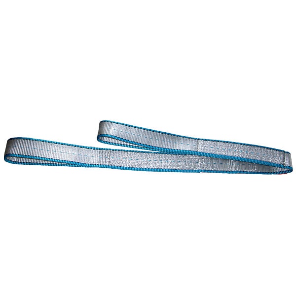 LiftAll  Sling, Type 3, 12 ft L, 2 in W, Polyester, Silver EE2802TFX12 Zoro