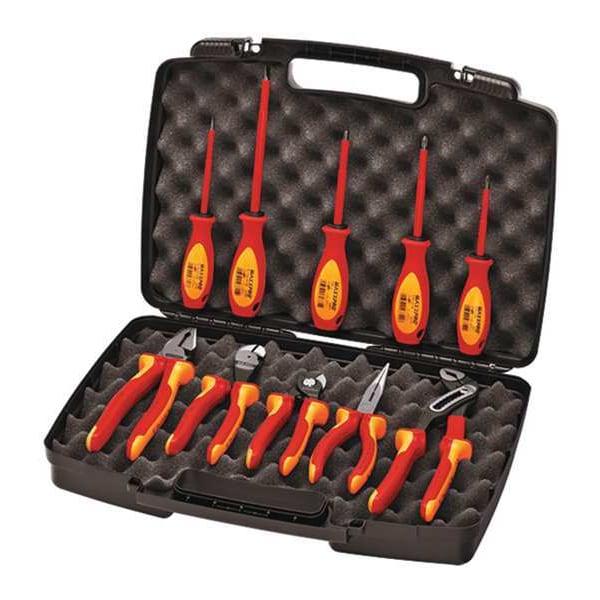Knipex Insulated Tool Set, Hard Case, 10-Pc 9K 98 98 30 US