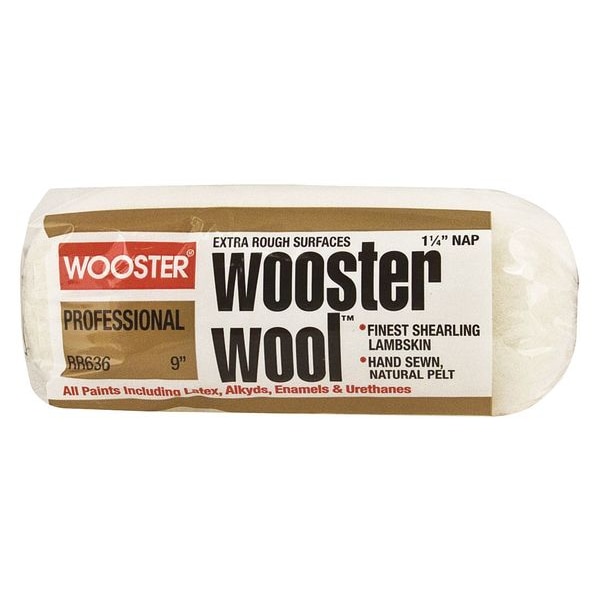 Wooster 9" Paint Roller Cover, 1-1/4" Nap, Shearling RR636-9