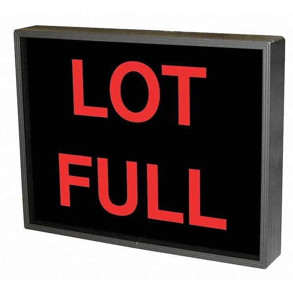 Tapco LED Parking Sign, Lot Full, Red/Black 108978 | Zoro