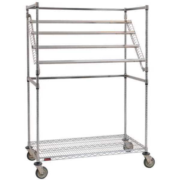 Eagle Group Sterile Wrap Cart, 60x68, Chrome, 1 Shelf SWC2460C Zoro