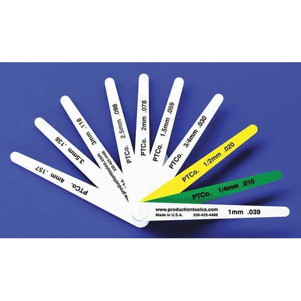 Assembly Tool Feeler Gauge, 0.748 In Thick, 4 In L Blade L