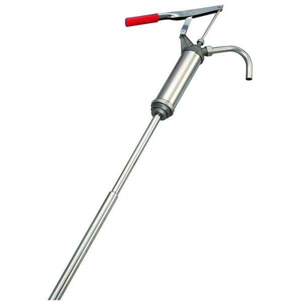 Dayton Hand Drum Pump, Stainless Steel, 3/4In OD 38Y792 Zoro