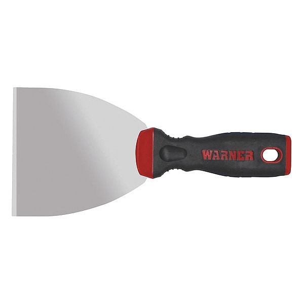 Warner Scraper, Stiff, 4", Carbon Steel 90119 Zoro