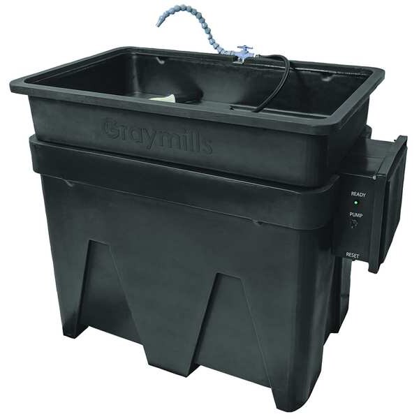 Graymills Parts Washer, Aqueous, 30 gal., Cap 200 lb. PH922A Zoro