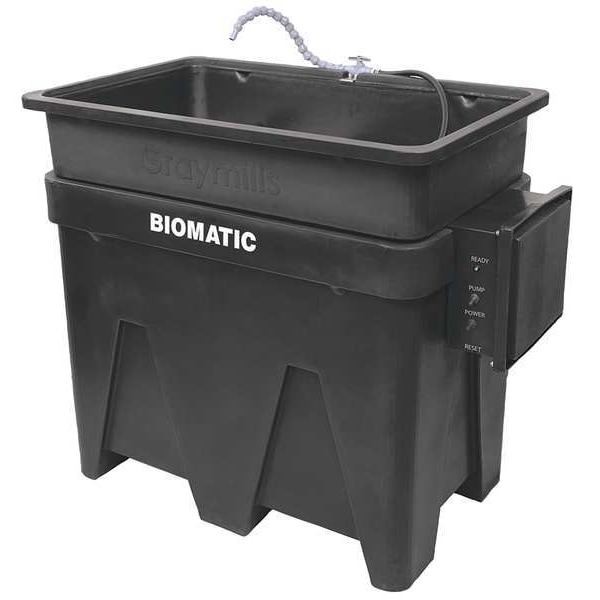 Graymills Parts Washer, Aqueous, 30 gal., Cap 300 lb. BIO922A Zoro