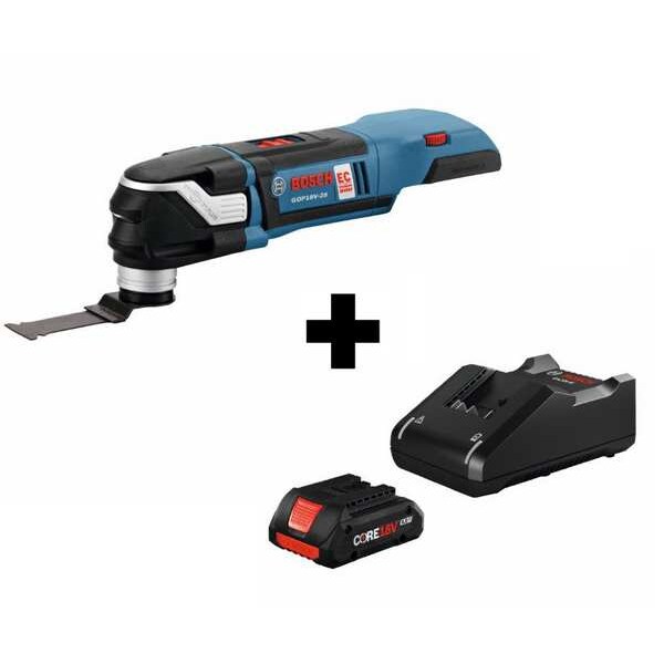 Bosch Cordless Oscillating Tool, 18V, Electric Cordless, 2.8 Degrees