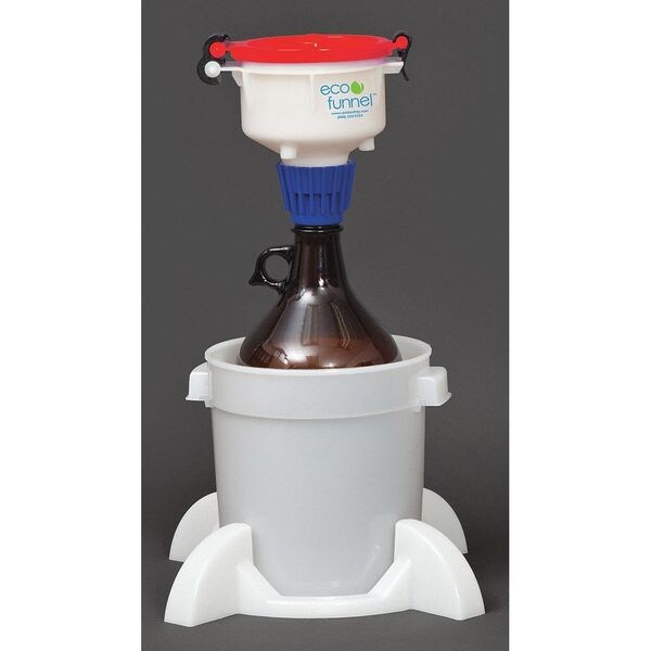 Eco Funnel Eco Funnel Kit, 2L Glass, Sec 4" EF438GL2SYS Zoro