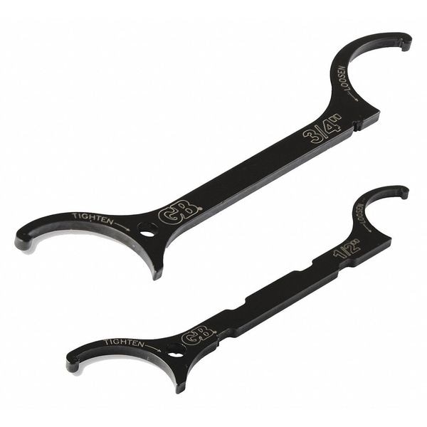 Gardner Bender Locknut Wrench Kit, 1/2", 3/4" LNWKIT Zoro