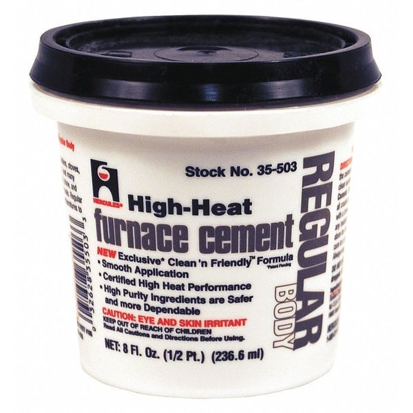 Hercules Furnace Cement, High Temperature, 1/2 pt. 35503 Zoro