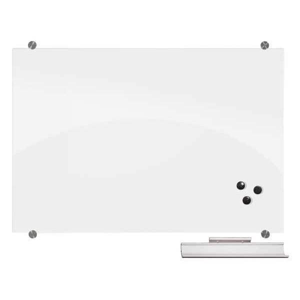 【muro@244】 Mooreco Dry Erase Board, Glass, 24 in, 36 in, No Frame Frame