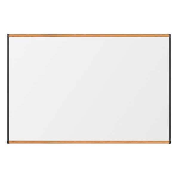 BestRite 48"x72" Porcelain Whiteboard, Medium Oak Frame 202OG