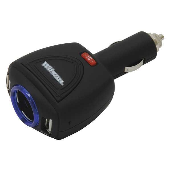 Wilson Antennas USB Adapter, 2 Outlet, 13in.Wx8in.Dx5in.H 3051224USBBL - main