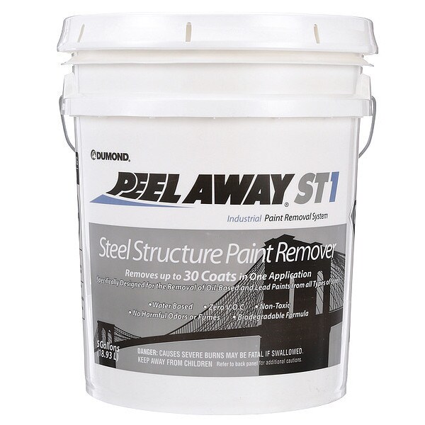 Dumond 1004 148.75 Peel Away™ Peel Away ST1 Steel Structures Paint Remover, 5 Gallon