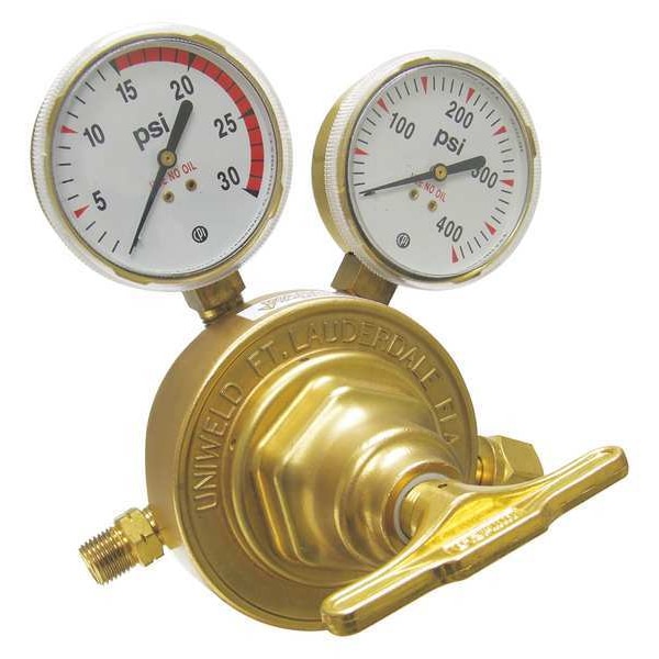 Uniweld Stage Regulator, Single Stage, CGA-510, 10 to 250 psi, Use With: Acetylene RV8011