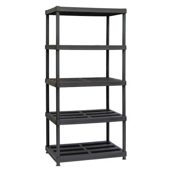 Sandusky Lee Freestanding Plastic Shelving Unit, Ventilated Style, 24