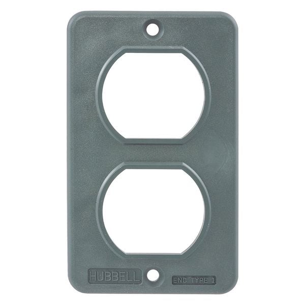 Hubbell Wiring DeviceKellems Electrical Box Cover, Wall Box, 1 Gang