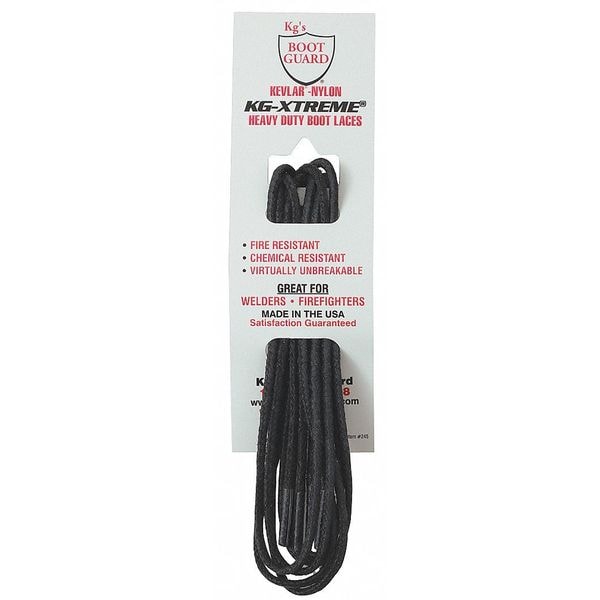 KG'S BOOT GUARD Shoe Laces,63" L,Kevlar(R),Bl,PR (263) Zoro
