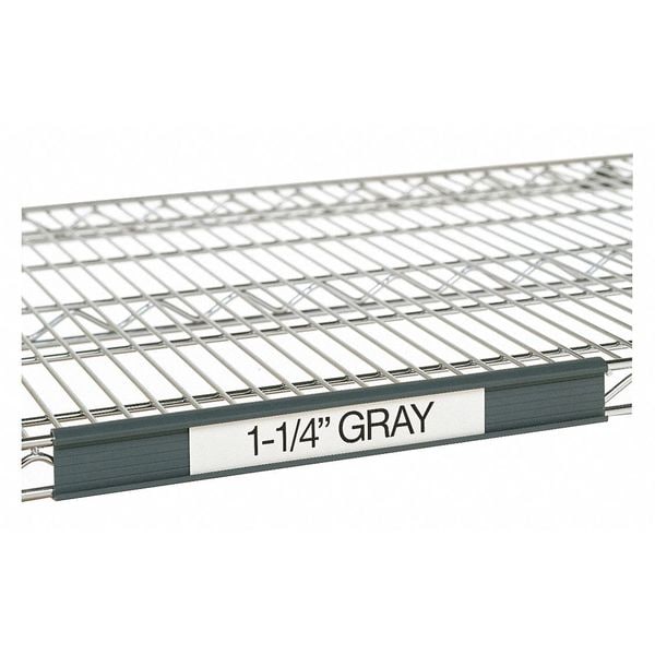 Metro Label Holder, 3"W x 1-1/4"H, Gray 9990P