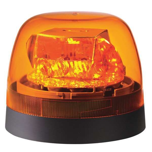 Federal Signal LED Rotating Beacon, Perm/Pipe Mt, Amber 272650-02