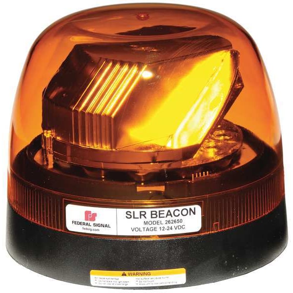 Federal Signal LED Rotating Beacon, Perm Mount, Class1 262650-02