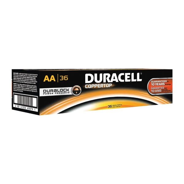 【即日発送】ユーバ fr Duracell Coppertop AA Alkaline Battery, 1.5V DC, 36 Pack