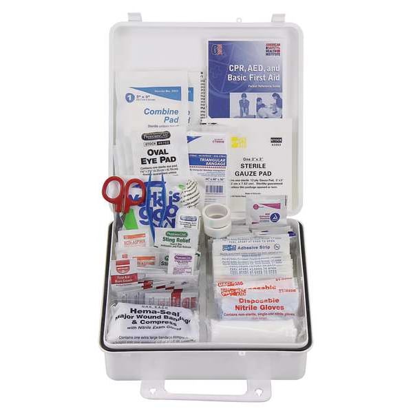 First Aid Only First Aid Kit and Housing, Plastic 103 Components