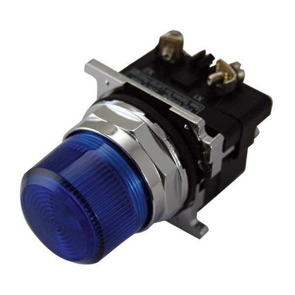 Eaton Pilot Light, 120VAC, Blue 10250T34B Zoro