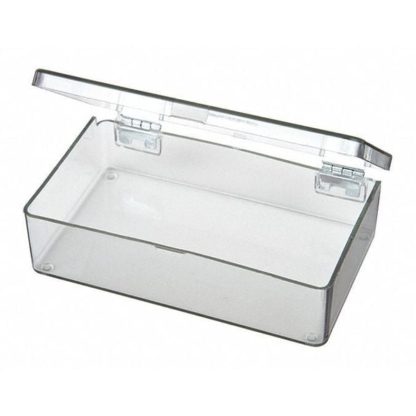 Flambeau Storage Box with 1 compartments, Plastic, 1 1/16 in H x 2-5/8 in W 5200CL