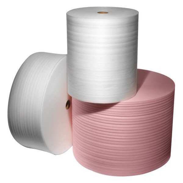 Zoro Select Foam Roll 24" x 1250 ft., 1/16" Thickness, Pk3 39UK62