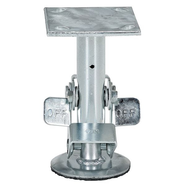 Zoro Select Floor Lck, Top Plate, 6-3/4 in H, 6 in Cstr FL