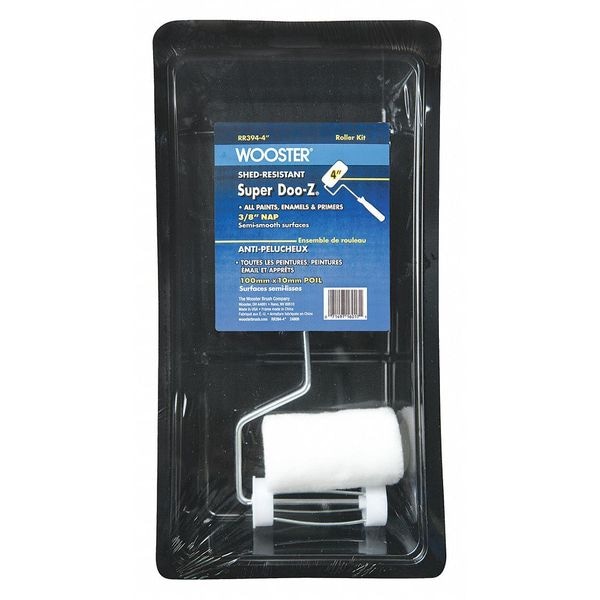 Wooster Paint Roller Kit, 4in. RR3944 Zoro
