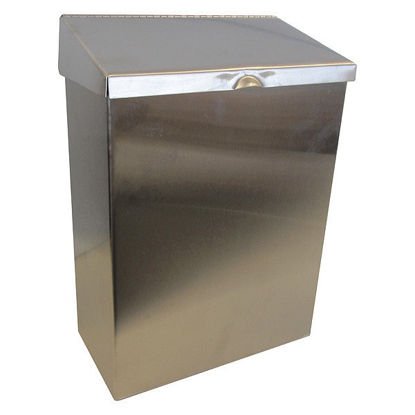 Hospeco Waste Receptacle, Stainless Steel ND-1E