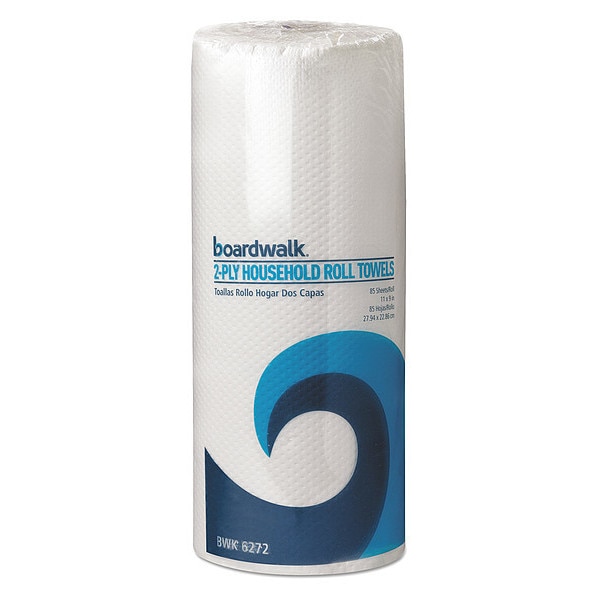 Boardwalk Boardwalk Perforated Roll Paper Towels, 2 Ply, 85 Sheets, White WPBWK6272