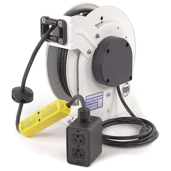 Kh Industries 50 ft. 12/3 Retractable Cord Reel 20 Amps RTAG3LWWDD520J12K Zoro