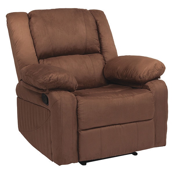Flash Furniture Recliner, Harmony, Microfiber, Brown BT-70597-1-BN