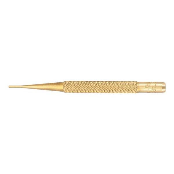 Starrett Brass Drive Pin Punch, 1/16 In Tip, 4 In L B565A | Zoro