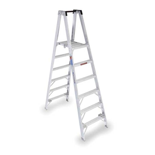 Werner 8 ft Aluminum Twin Platform Stepladder PT376