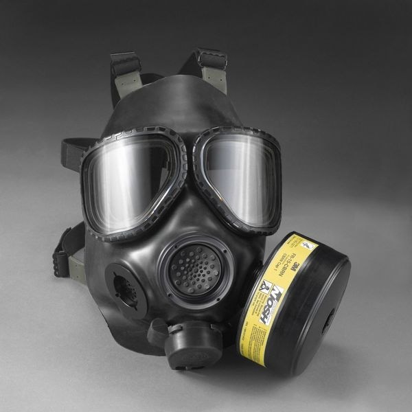 3M Gas Mask Canister, Olive, PK4 FR-15-CBRN | Zoro