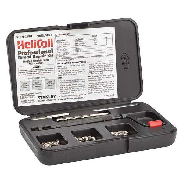 Stanley Engineered Fastening FreeRunning Helical Insert Repair Kit, 8