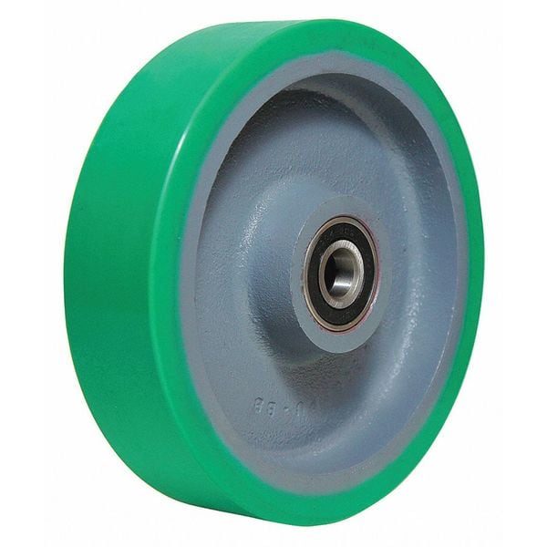 Zoro Select Caster Wheel, Polyurethane, 8 in., 1500 lb. 4DU70 Zoro