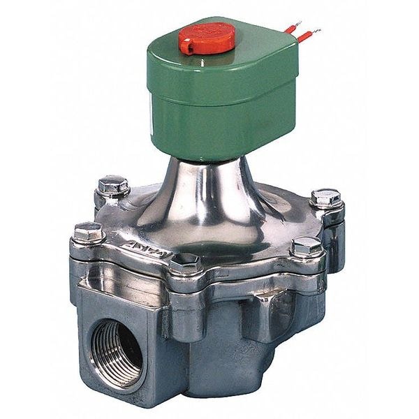 Asco 12VDC Air and Fuel Gas Solenoid Valve, Normally Closed, 1 in Pipe