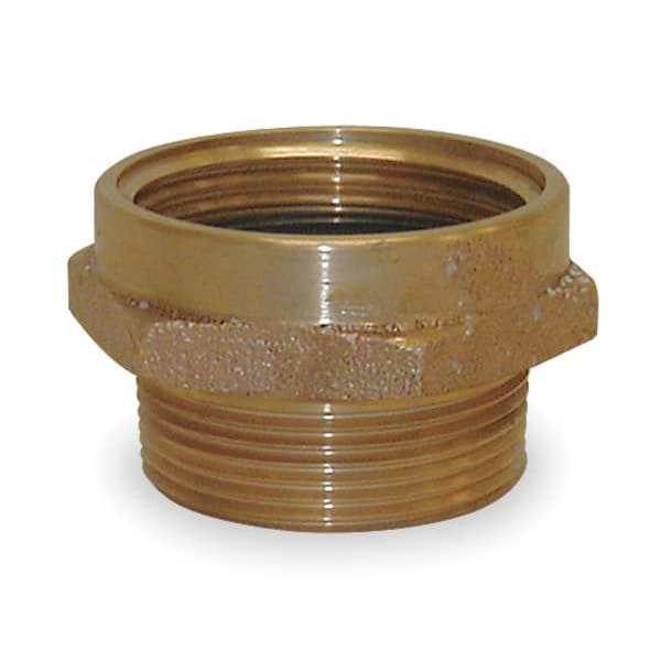 Raccord Hydrant Moon American Pin Lug 1-1/2" X 1-1/2" - Laiton, Réf. 369-1511521, Pour Connexion NPSH X NH