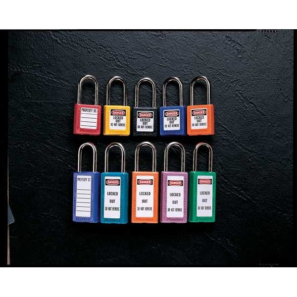 Master Lock Zenex Thermoplastic Safety Padlock, 1-1/2 in