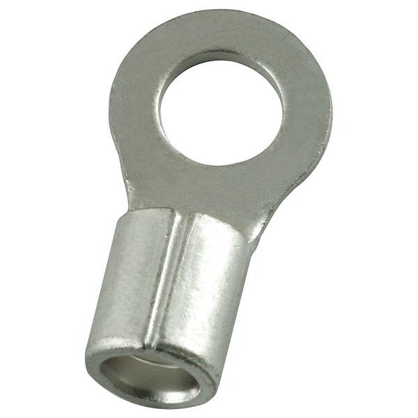 Power First 8 AWG NonInsulated Ring Terminal 1/4" Stud PK25 4FRL2 Zoro
