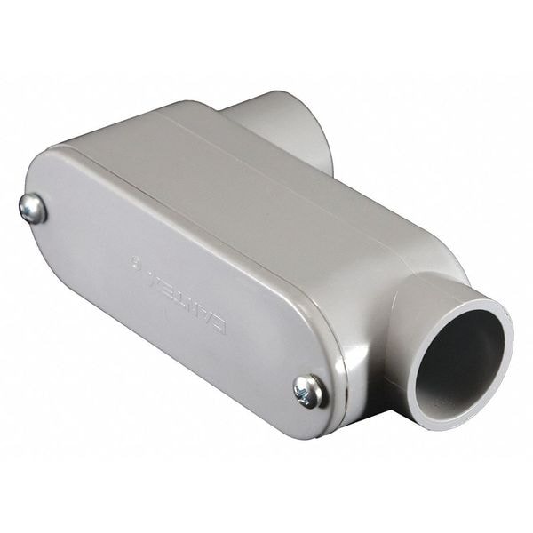 Cantex Conduit Outlet Body, PVC, LB, Conduit Outlet Hub Size 2