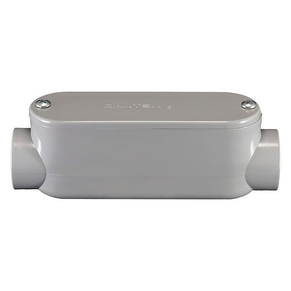 Cantex Conduit Outlet Body, PVC, C, Conduit Outlet Body Hub Size 3/4
