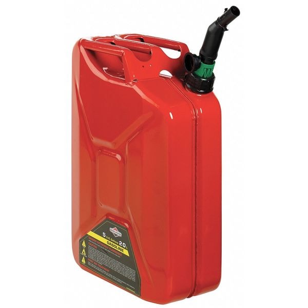 Briggs & Stratton 5 gal Red Galvanized Steel Gas Can 85043G Zoro