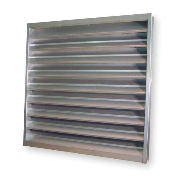 Dayton Intake Louver, Fixed, Galvannealed Steel 53DR09 Zoro