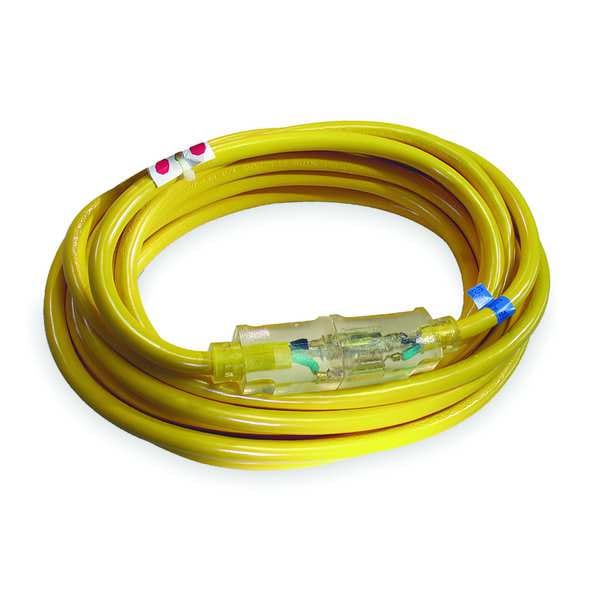 Zoro Select SJTOW Extension Cord, 14 AWG 1 Outlet, 5-15R